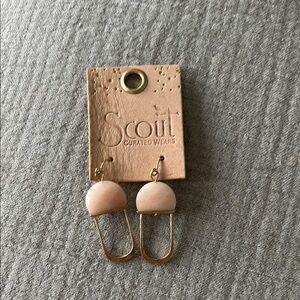 Gold and Pink Earrings